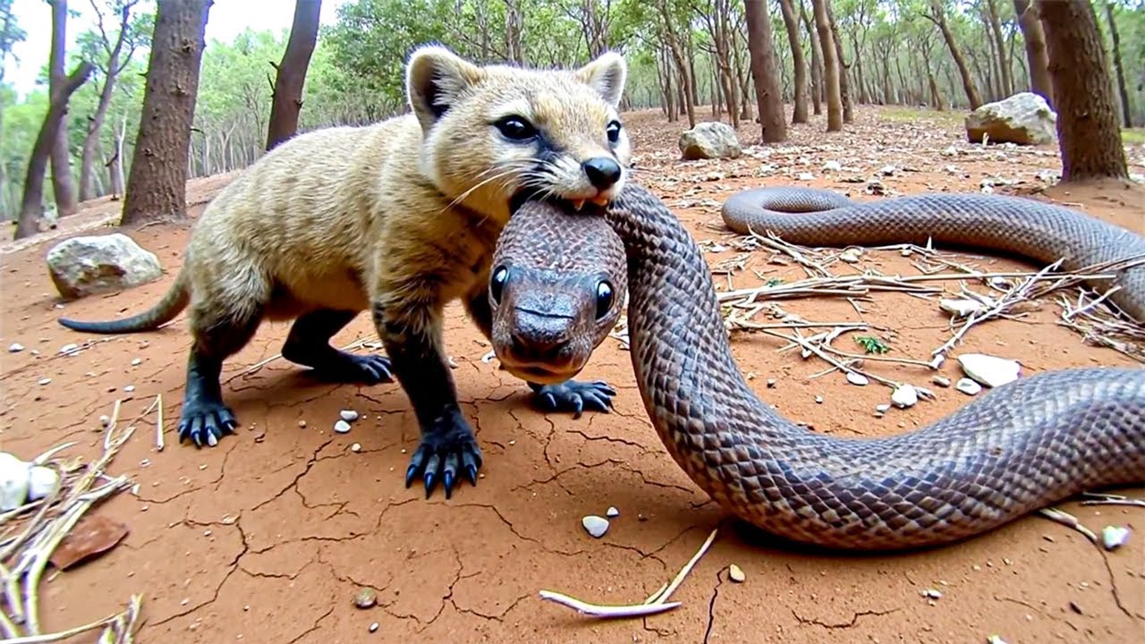 🐍 How the Fearless Mongoose Defeats the Deadly King Cobra