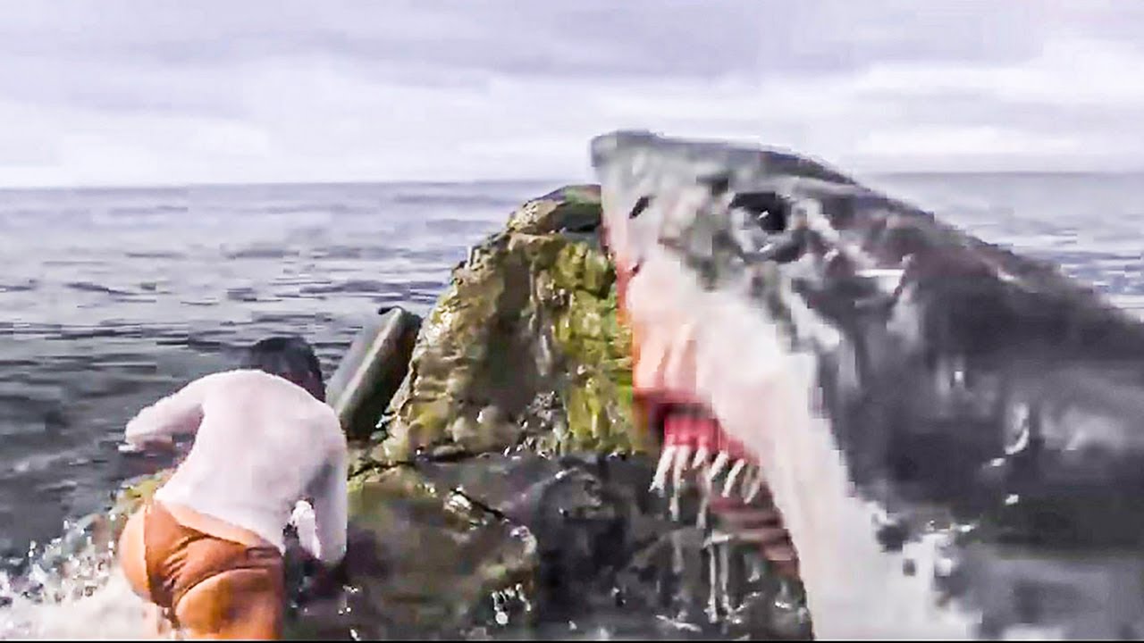 🦈 Girl Cornered by Giant Shark on Reef, Fights Back Despite the Danger | Survival Thriller Recap