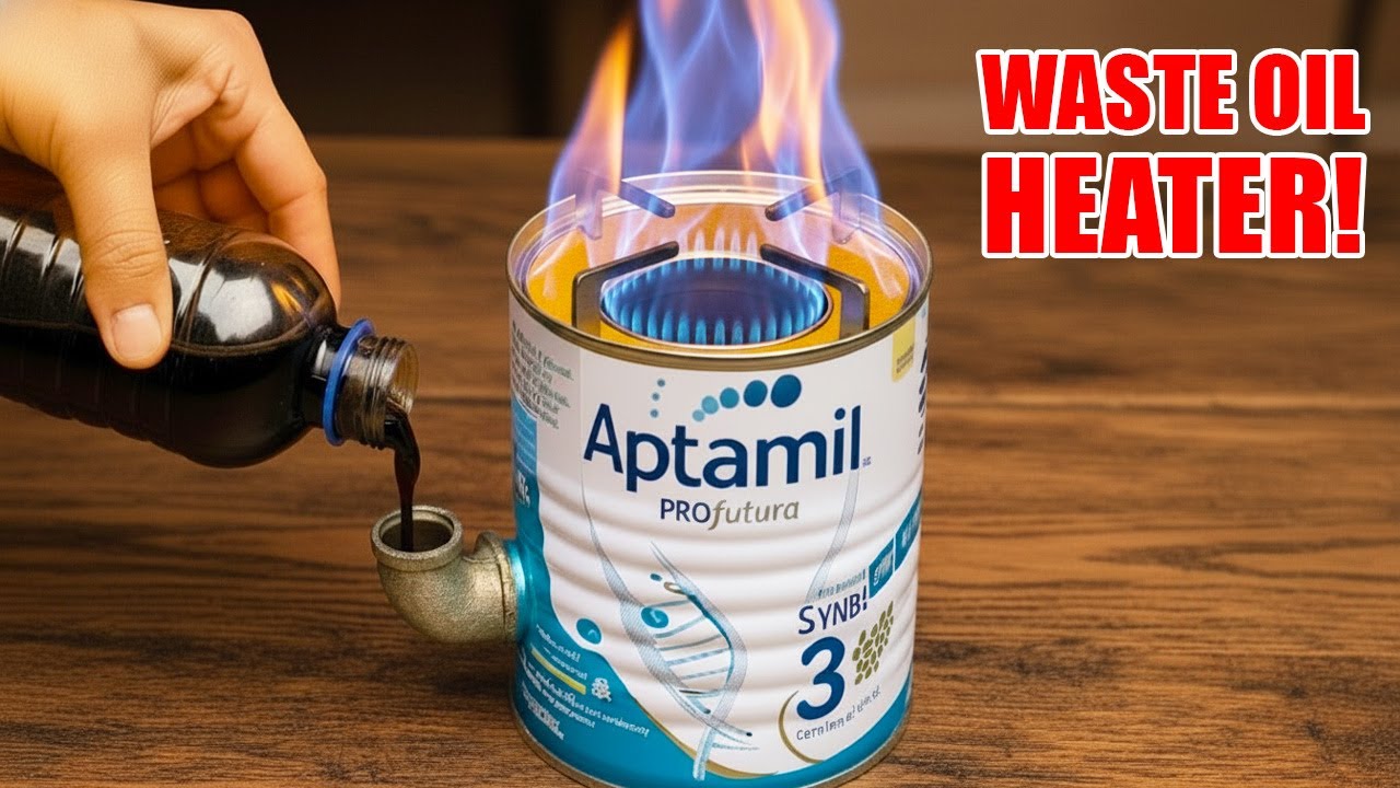 Millions Don’t Know This! DIY 3-in-1 Waste Oil Heater – Hidden Free Energy for Winter 2025 🔥