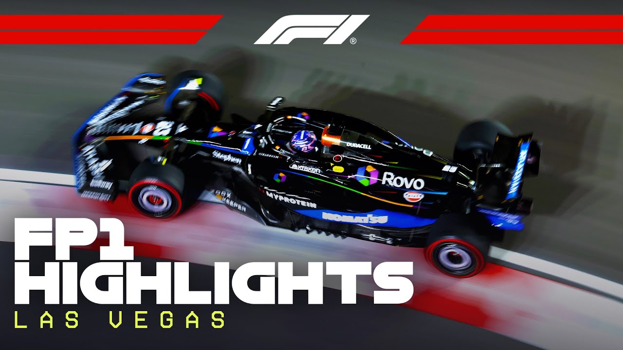 FP1 Highlights | 2025 Las Vegas Grand Prix — Shocking Early Pace & Surprises Under the Lights!