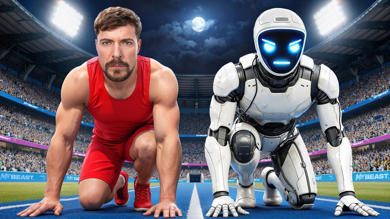World’s Fastest Man Vs Robot! | Epic Race Challenge 2025 🏃‍♂️🤖💨