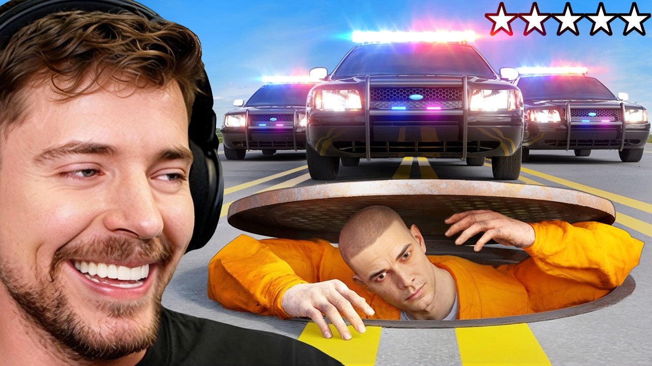 Escape 50 Cops, Win $100,000 | Ultimate Chase Challenge 2025