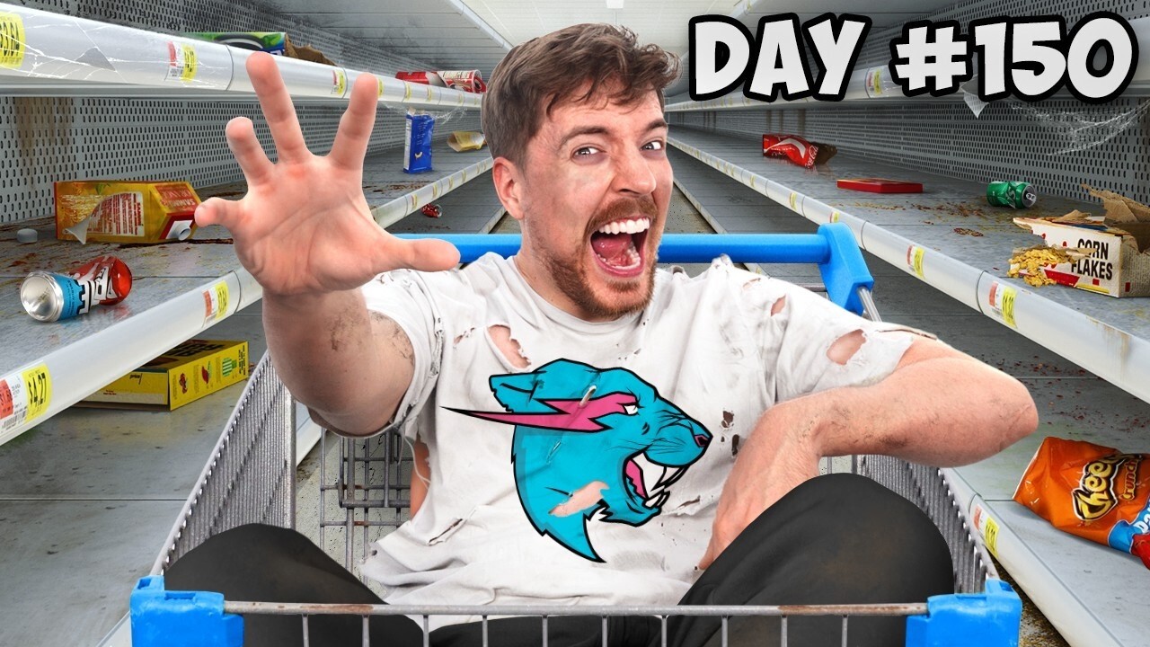 🛒 $10,000 EVERY DAY YOU SURVIVE IN A GROCERY STORE 😱 | EXTREME SURVIVAL CHALLENGE (MrBeast Style)