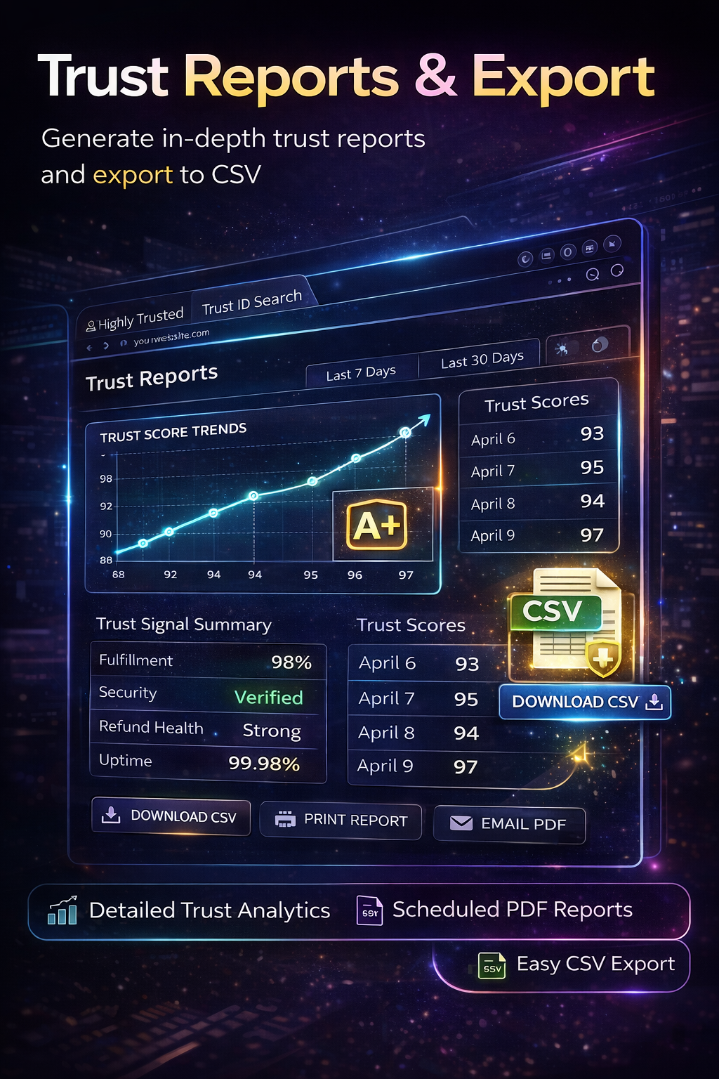 Trust Reports and Export