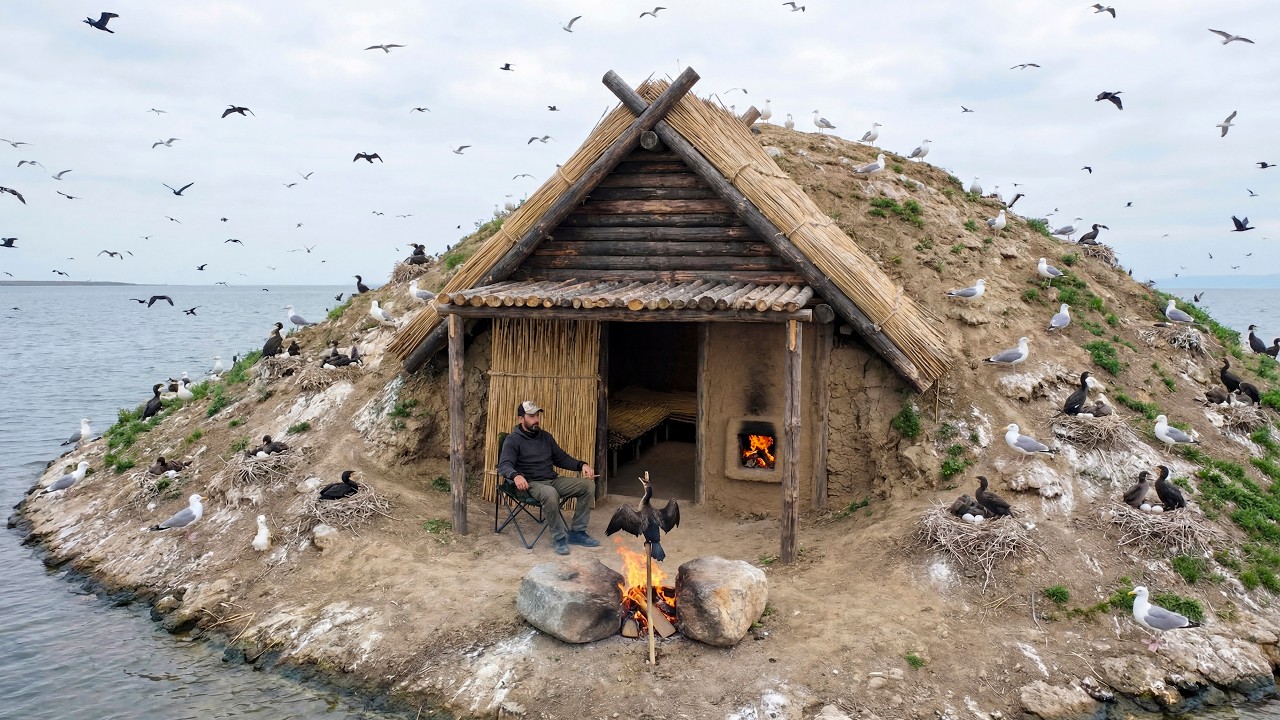 ๐๏ธ Surviving 4 Days on an Island with 10,000 Birds โ A True Survival Challenge
